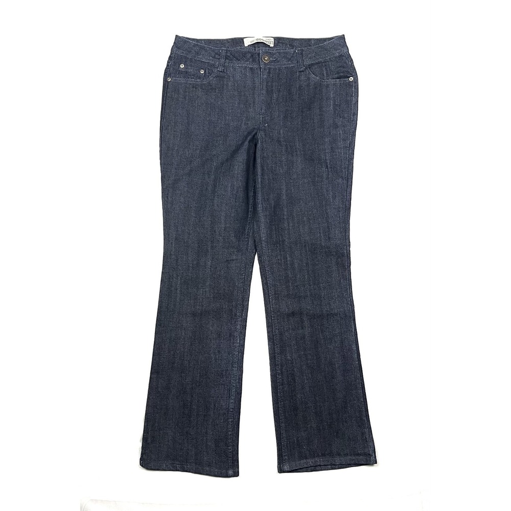 Faded Glory Womens 8 Average Rinse Blue Bootcut Jeans Stretch FGL483101